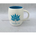 Sandblast Ceramic Mug with Color Filled